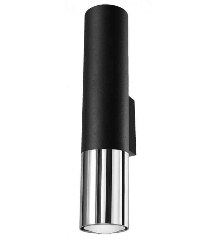 Up & Down Wall Lamp Black Chrome GU10-1