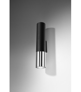 Up & Down Wall Lamp Black Chrome GU10-2
