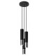 Cluster Drop Pendant Light Black Chrome GU10-1