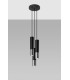 Cluster Drop Pendant Light Black Chrome GU10-2