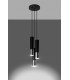 Cluster Drop Pendant Light Black Chrome GU10-3