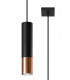 Slim 8cm Pendant Light  Black Copper GU10-1