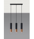 Triple Hanging Pendant Light  Black Copper GU10-2