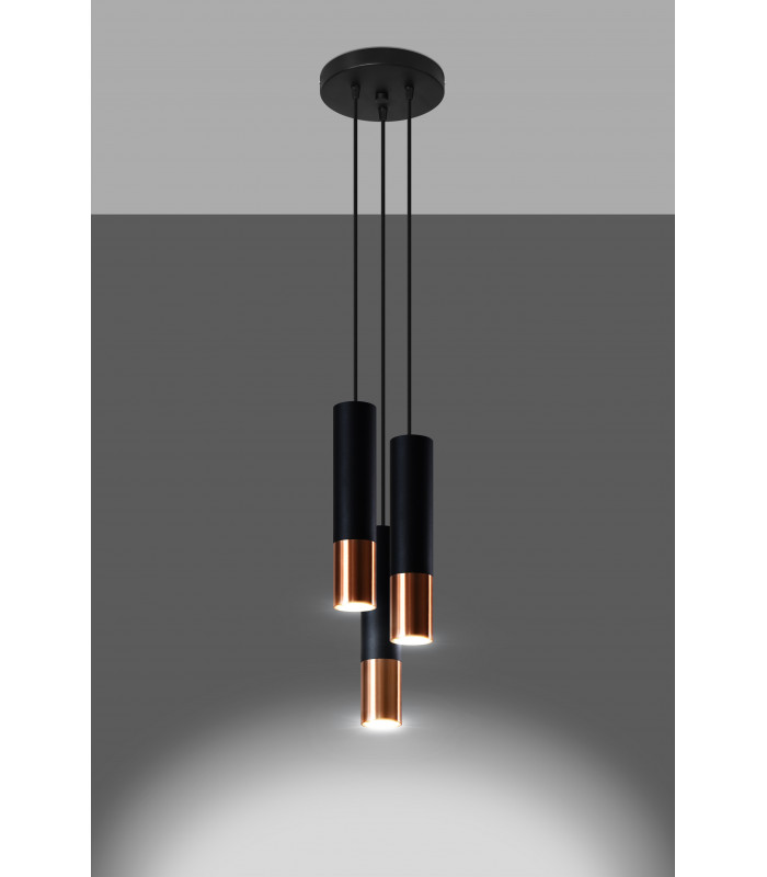 Cluster Drop   Black Copper GU10-3