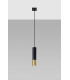 Slim 8cm Pendant Light Black Gold GU10-2