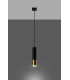 Slim 8cm Pendant Light Black Gold GU10-3