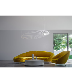 Caged & Wire Frame Pendant Light White E27-2