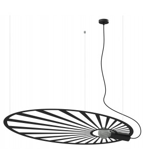 Modern Wire Frame Pendant Light Black E27-1