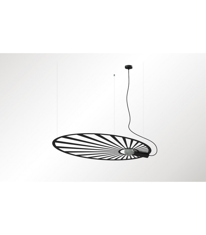 Modern Wire Frame Pendant Light Black E27-2
