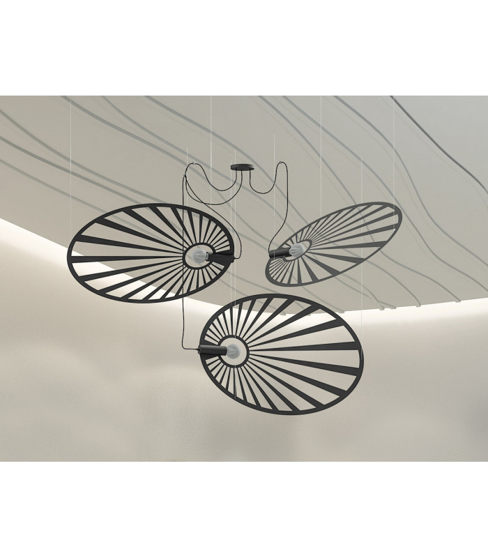 Modern Wire Frame Pendant Light Black E27-6