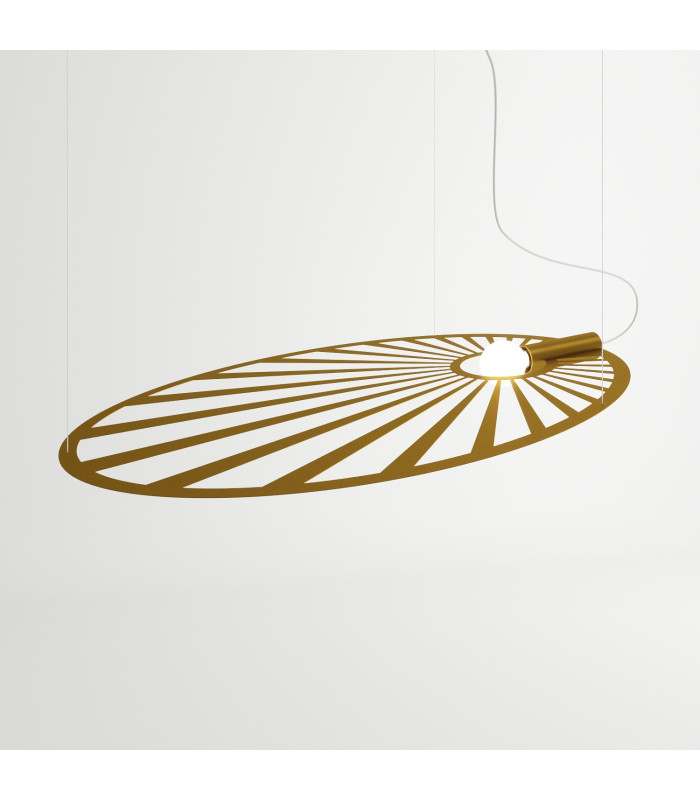 Modern Wire Frame Pendant Light Gold E27-1