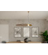 Modern Wire Frame Pendant Light Gold E27-4