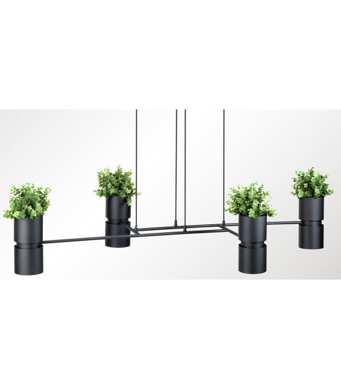 Straight Bar Pendant Light Black GU10/ES111-3