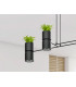 Straight Bar Pendant Light Black GU10/ES111-8