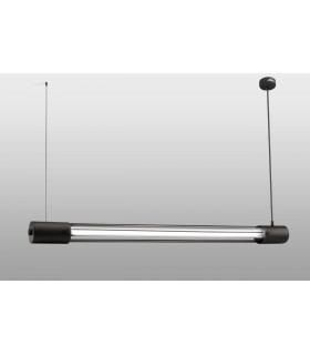 Straight Linear Pendant Light Black T8-1