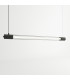 Straight Linear Pendant Light Black T8-4