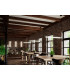 Straight Linear Pendant Light Black T8-5