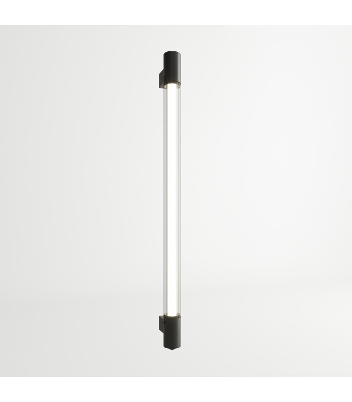 Flush Wall Lights Linear Black T8-4