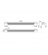 Flush Wall Lights Linear Black T8-8