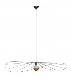 Modern Wire Frame Pendant Light Black E27-1