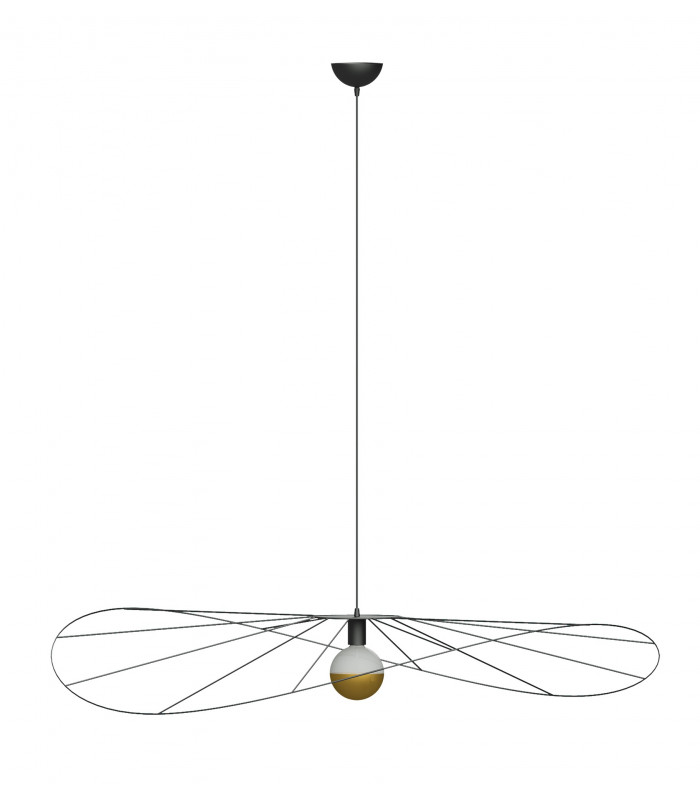 Modern Wire Frame Pendant Light Black E27-1