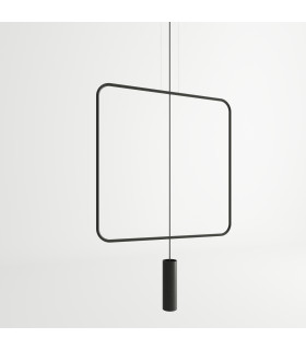 Modern Wire Frame Pendant Light Black GU10-1
