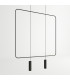 Modern Wire Frame Pendant Light Black GU10-1