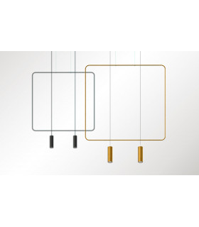 Modern Wire Frame Pendant Light Black GU10-2