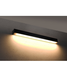 Integrated LED Flush Linear Wall Lights  Black-2