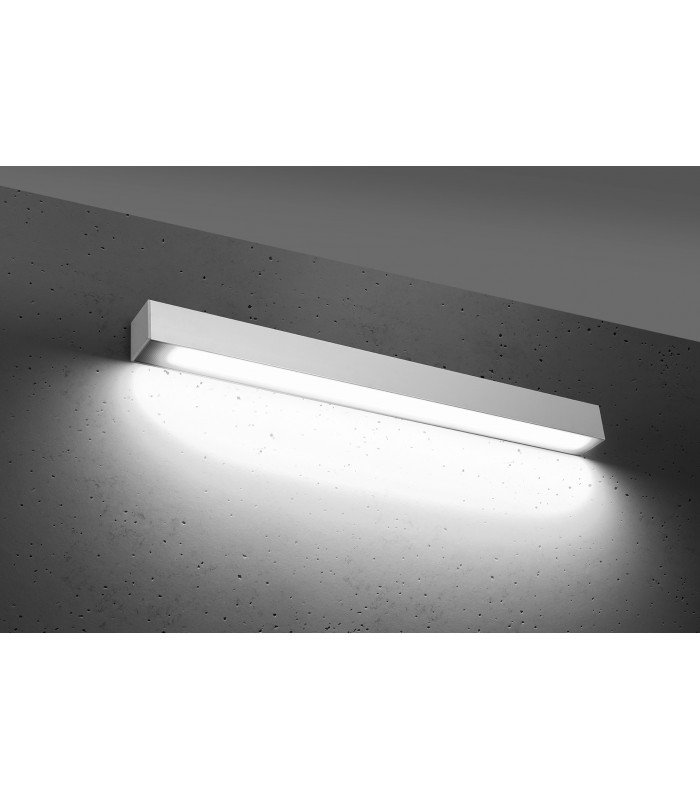 Integrated LED Flush Wall Lights White 65cm 4000K -2