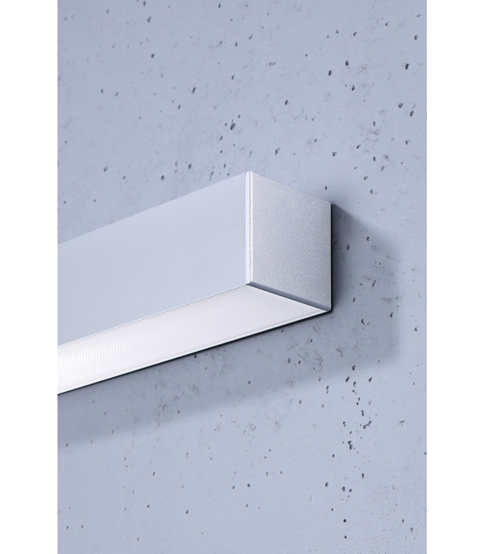 Integrated LED Flush Wall Lights Grey 65cm 4000K -3