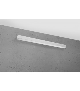 Integrated LED Flush Wall Lights Grey 95cm 3000K -1
