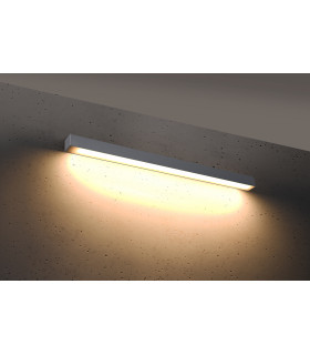 Integrated LED Flush Wall Lights Grey 95cm 3000K -2