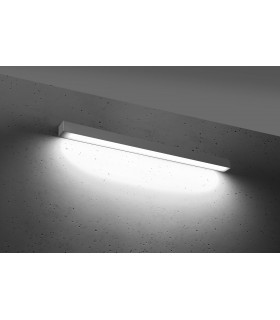 Integrated LED Flush Wall Lights Grey 95cm 4000K -2