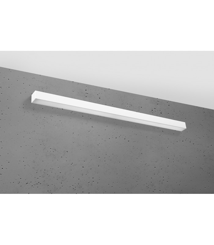 Integrated LED Flush Wall Lights White 115cm 4000K -1