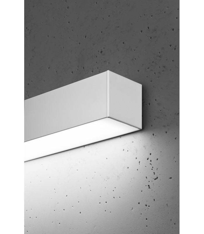 Integrated LED Flush Wall Lights White 115cm 4000K -4