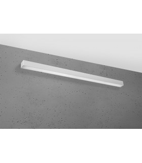 Integrated LED Flush Wall Lights Grey 115cm 4000K -1