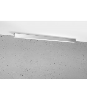 Integrated LED Flush Wall Lights Grey 115cm 3000K -1