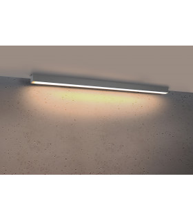 Integrated LED Flush Wall Lights Grey 115cm 3000K -2