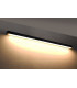 Integrated LED Flush Wall Lights Black 145cm 3000K -2