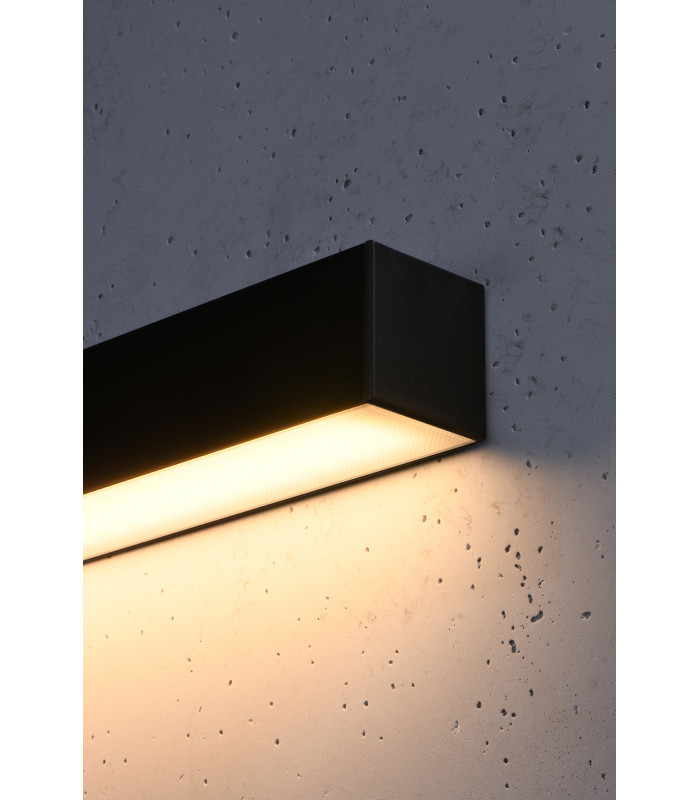 Integrated LED Flush Wall Lights Black 145cm 3000K -4