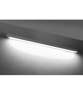 Integrated LED Flush Wall Lights Grey 145cm 4000K -2