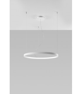 Integrated LED Circular Pendant Light White 78cm 3000K -1