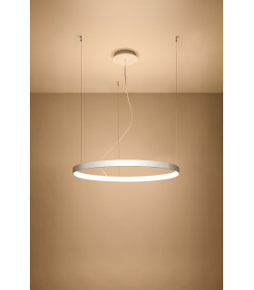 Integrated LED Circular Pendant Light White 78cm 3000K -2
