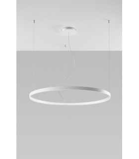 Integrated LED Circular Pendant Light White 110cm 3000K -1