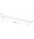 Integrated LED  65cm Linear Flush Light White 3000K-5