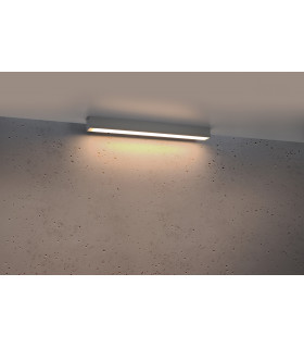 Integrated LED  65cm Linear Flush Light Grey 3000K-2