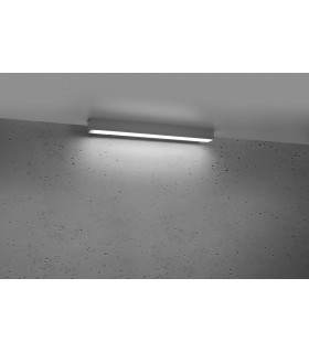 Integrated LED  95cm Linear Flush Light Grey 4000K-2