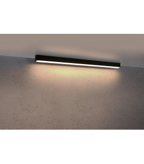 Integrated LED  95cm Linear Flush Light Black 3000K-2