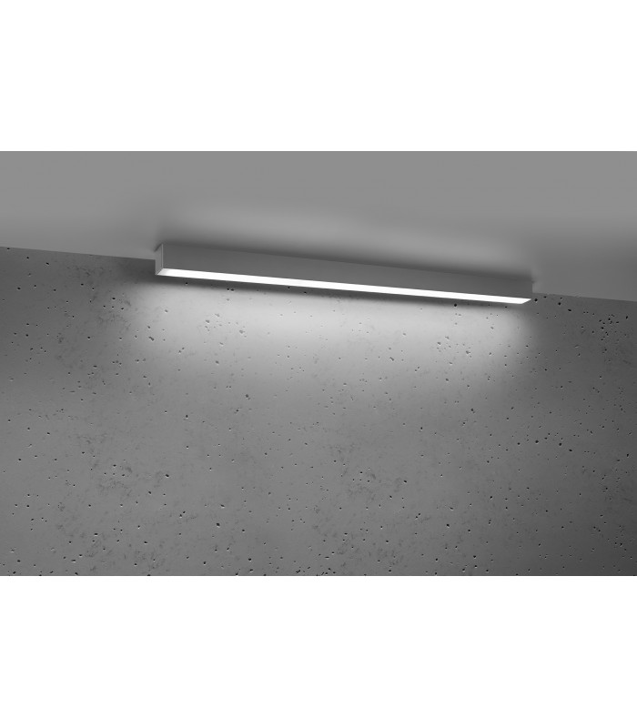 Integrated LED  145cm Linear Flush Light Grey 4000K-2